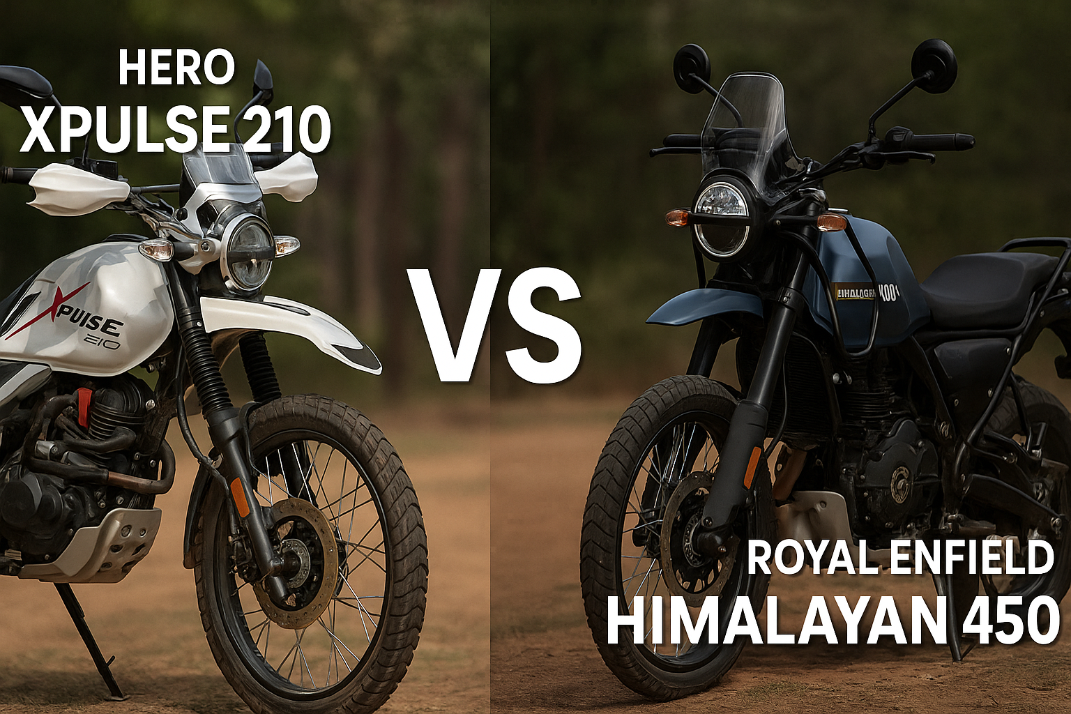 Hero XPulse 210 vs Royal Enfield Himalayan 450