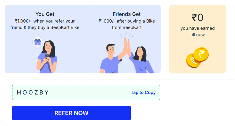 BeepKart Referral Code